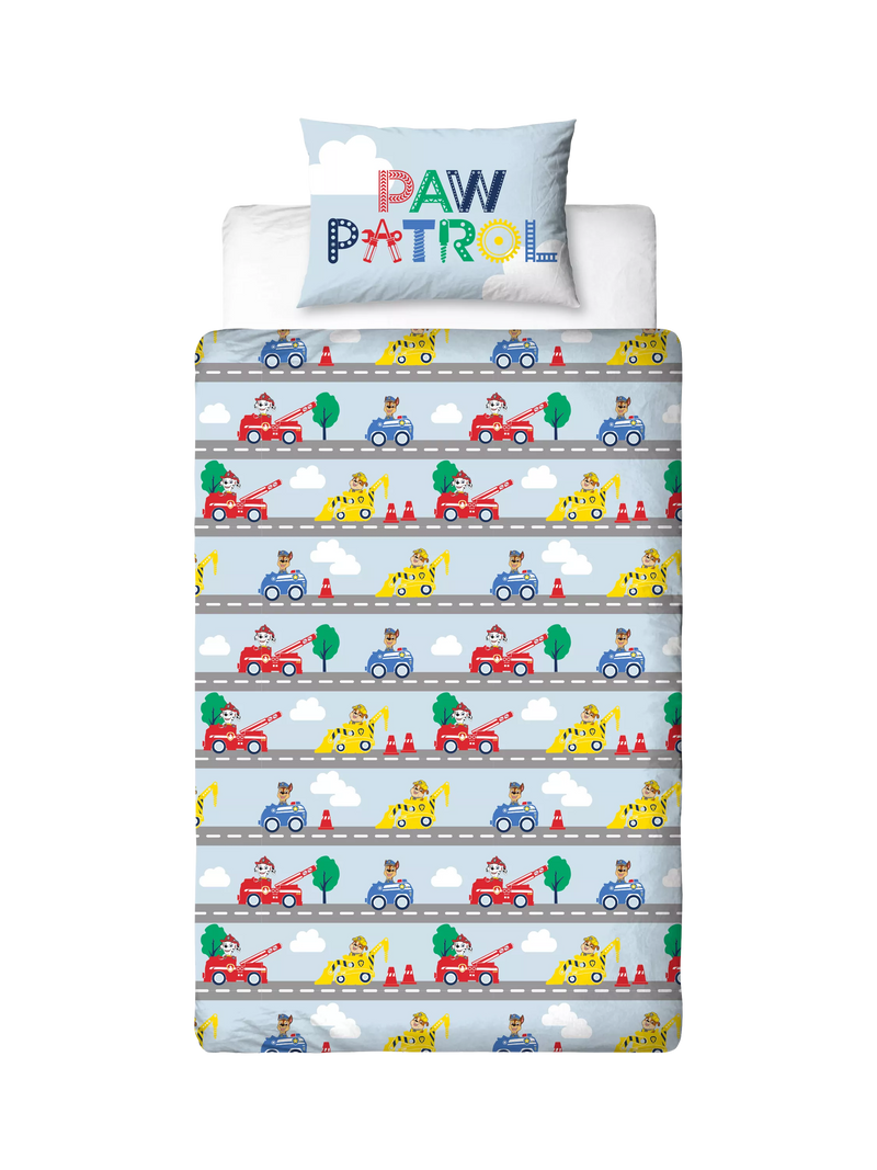 Paw Patrol reversible duvet cover set single, UK version