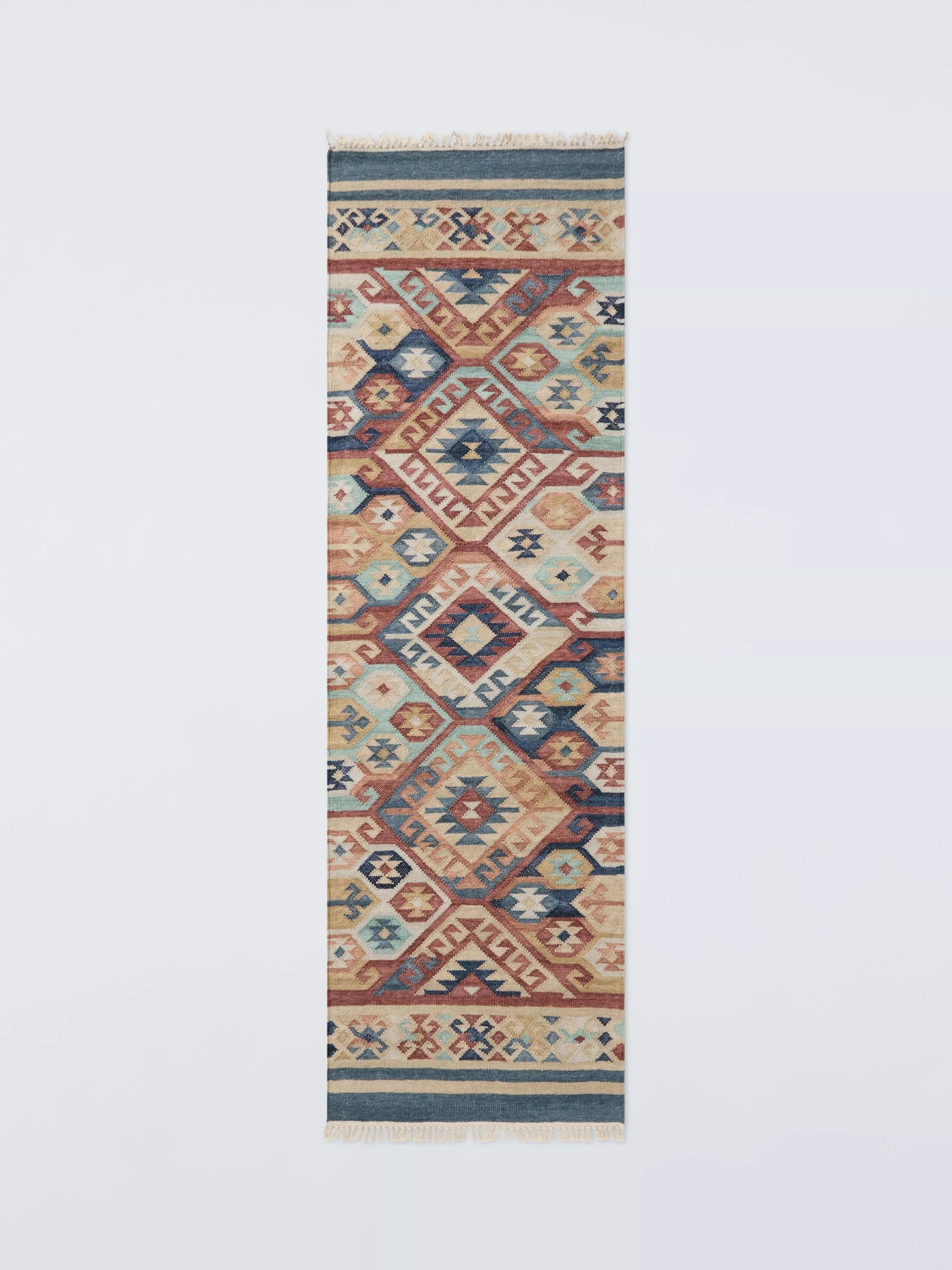 John Lewis Amina Kelim Multi Hand Woven Wool Rug 180x120cm