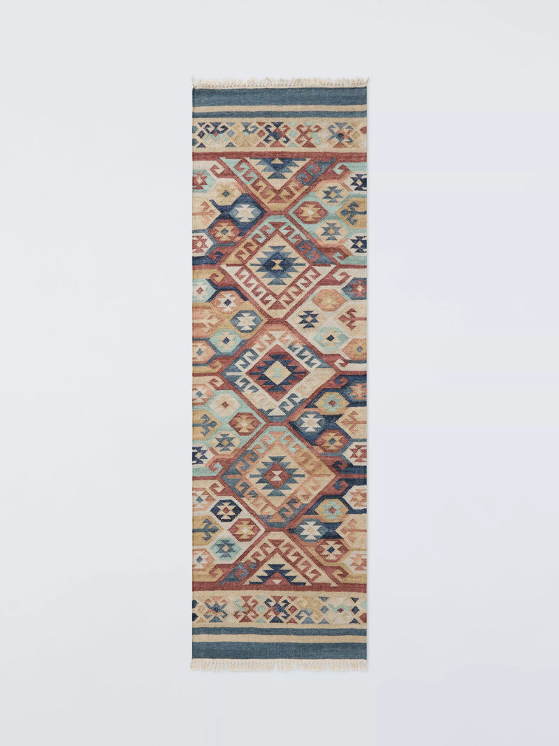 John Lewis Amina Kelim Multi Hand Woven Wool Rug 180x120cm