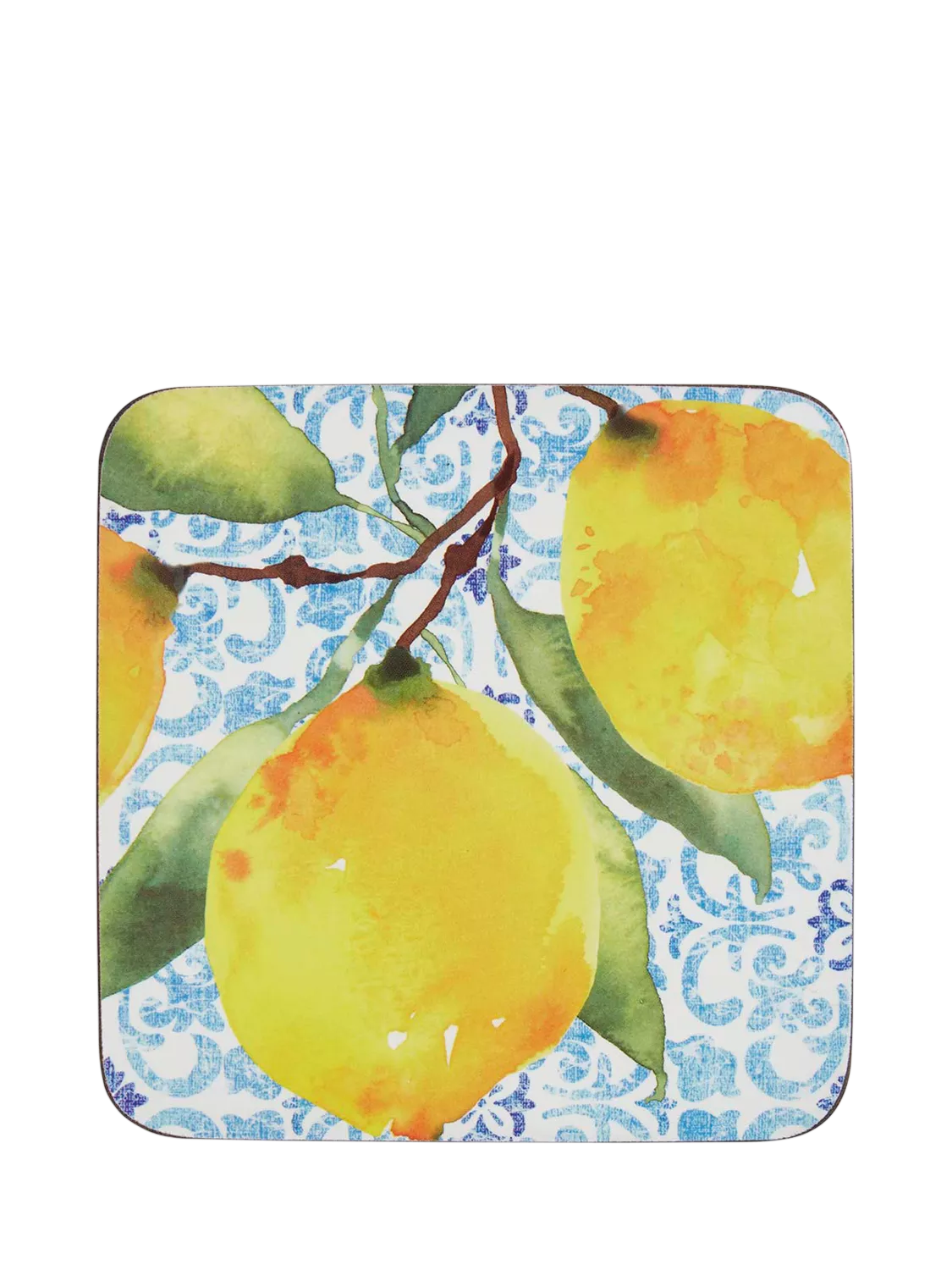 Pimpernel Amalfi Lemons placemat and coaster set of 6, UK version
