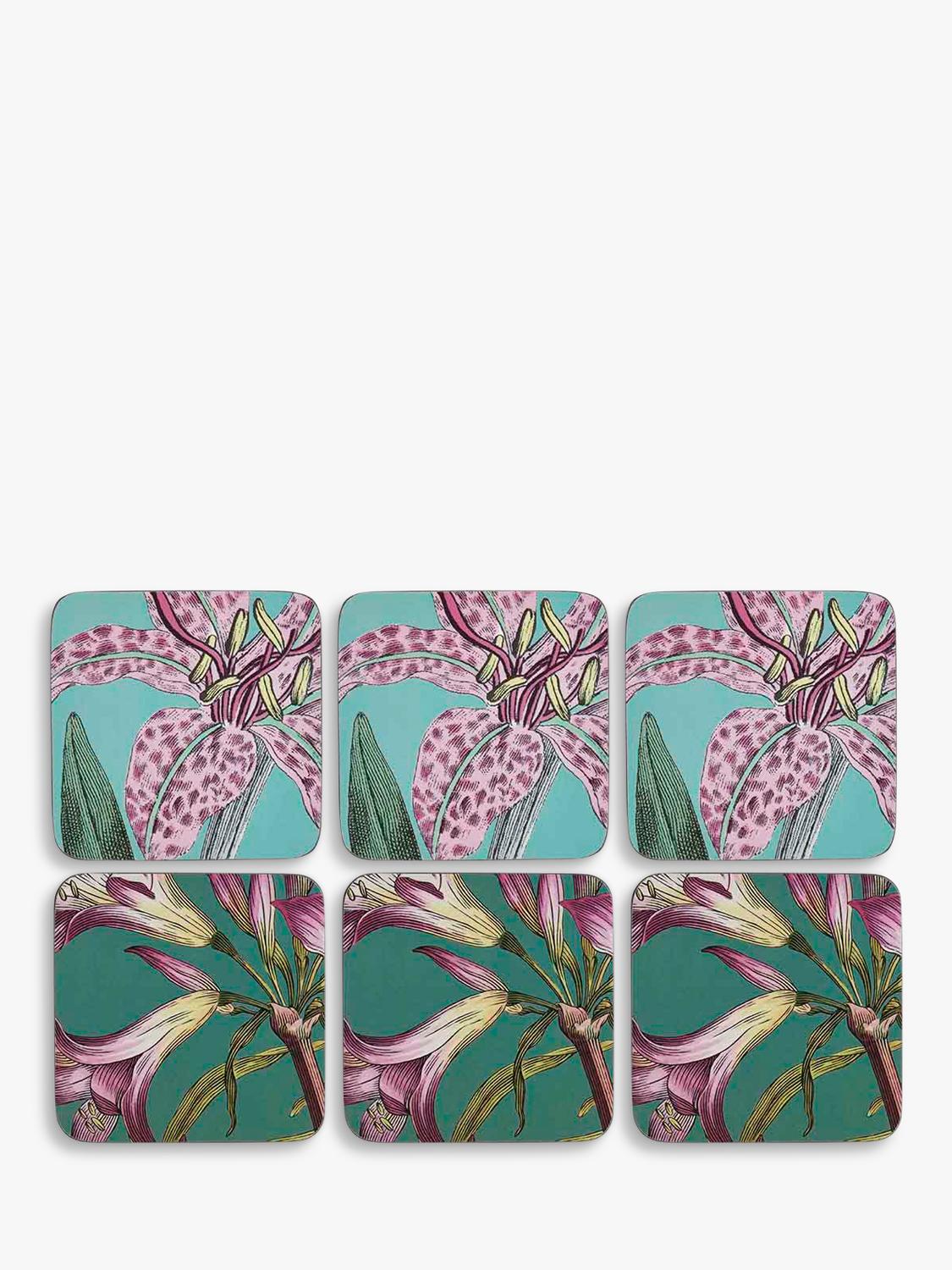 Pimpernel Botanic Garden Flora & Fauna placemat set, cork-backed - British product