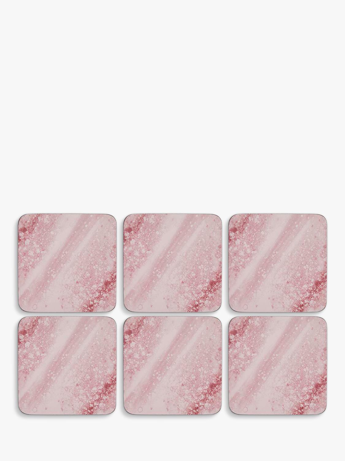 Pimpernel Rose Quartz cork-backed placemat and coaster set - British product