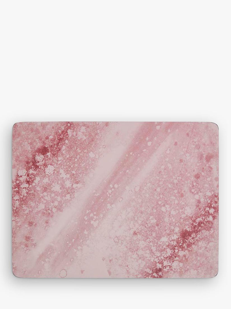 Pimpernel Rose Quartz cork-backed placemat and coaster set - British product