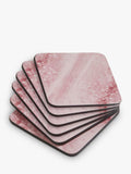 Pimpernel Rose Quartz cork-backed placemat and coaster set - British product
