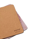 Pimpernel Rose Quartz cork-backed placemat and coaster set - British product