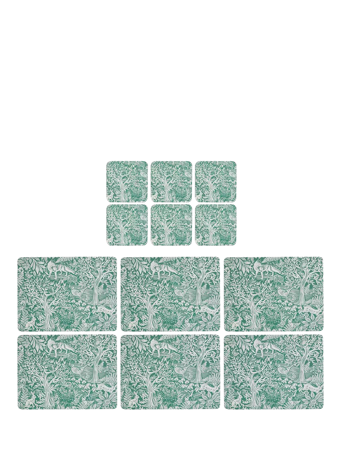 Pimpernel tapestry sage placemat coaster set (British brand)