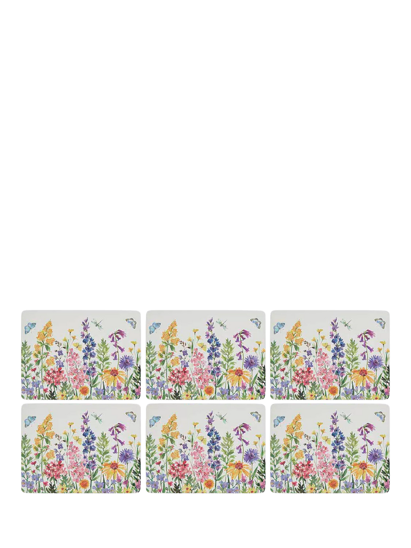 Pimpernel Wildflowers placemat and coaster set - British brand
