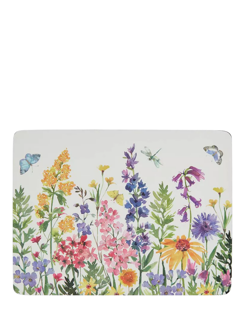 Pimpernel Wildflowers placemat and coaster set - British brand