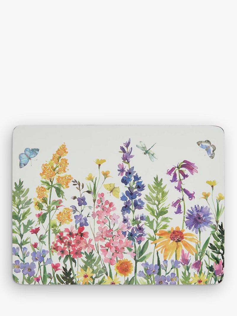 Pimpernel Wildflowers placemat and coaster set - British brand