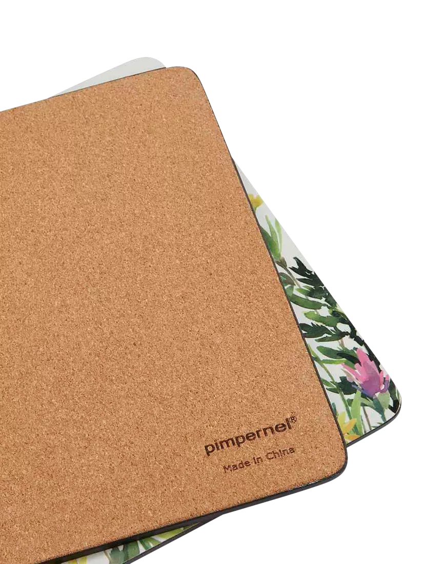 Pimpernel Wildflowers placemat and coaster set - British brand