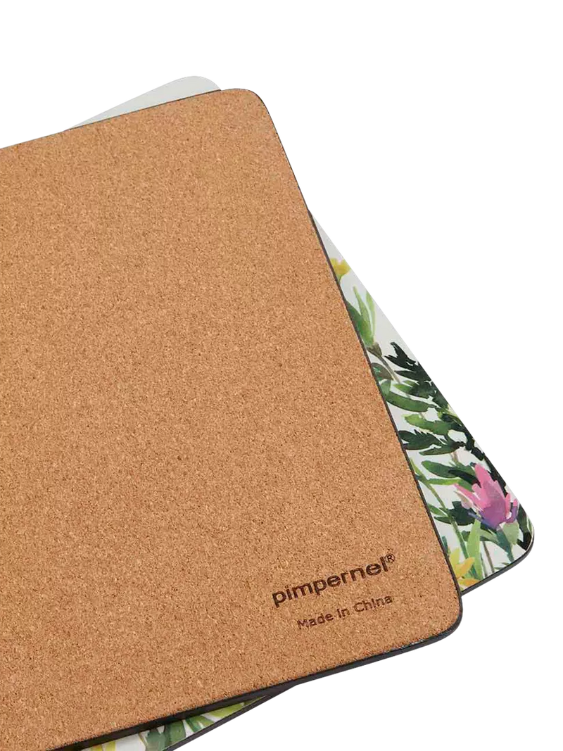 Pimpernel Wildflowers placemat and coaster set - British brand