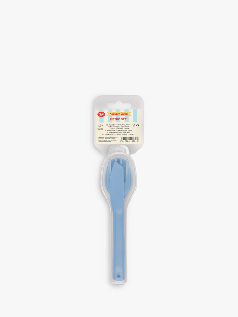 Tala picnic cutlery set 3-piece blue, UK version