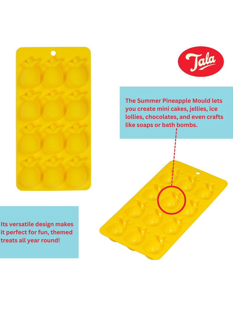 Tala silicone pineapple ice cube mould tray 12-cube - British product