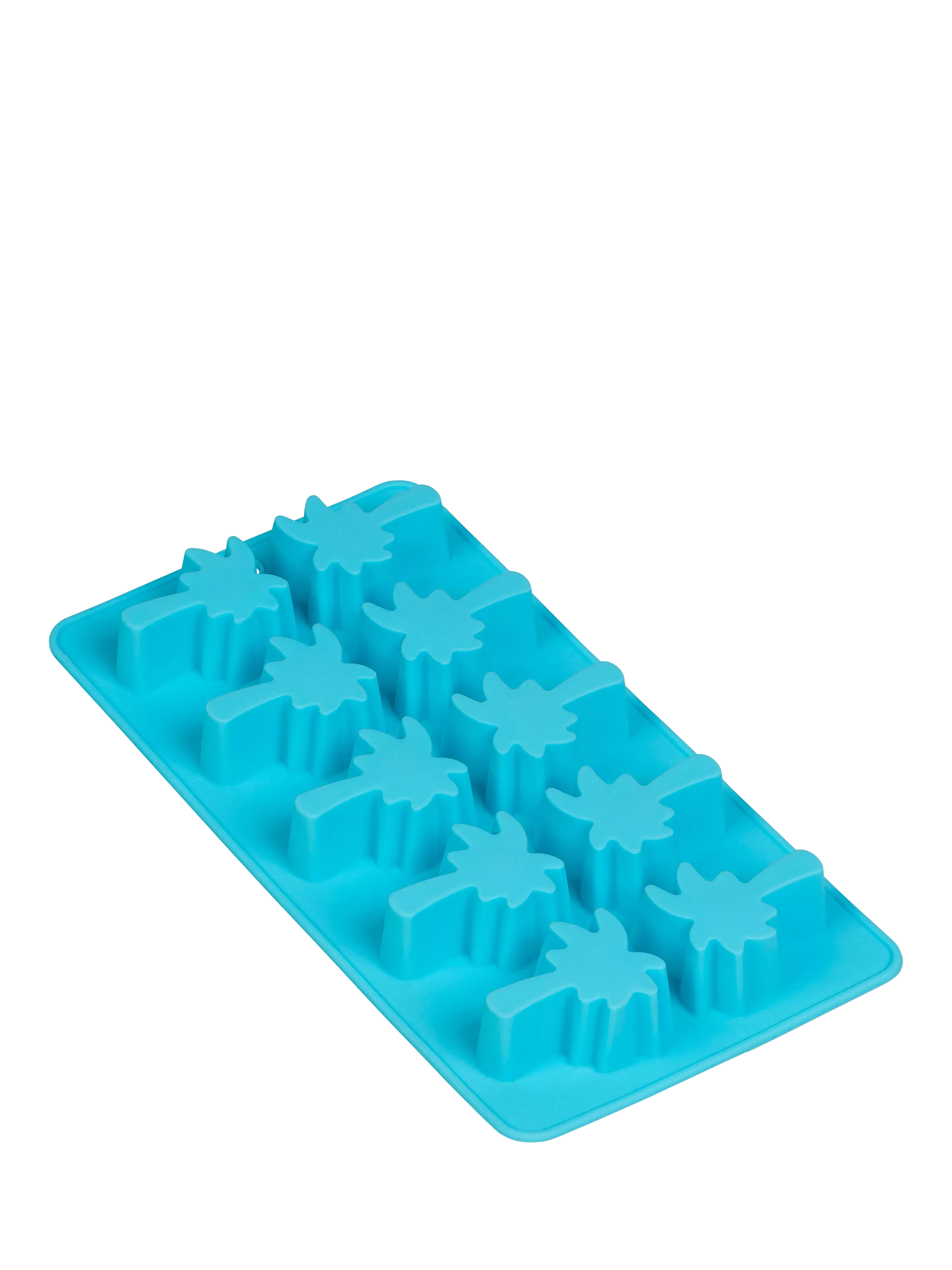 Tala palm tree silicone ice cube mould blue 10 cube, UK version