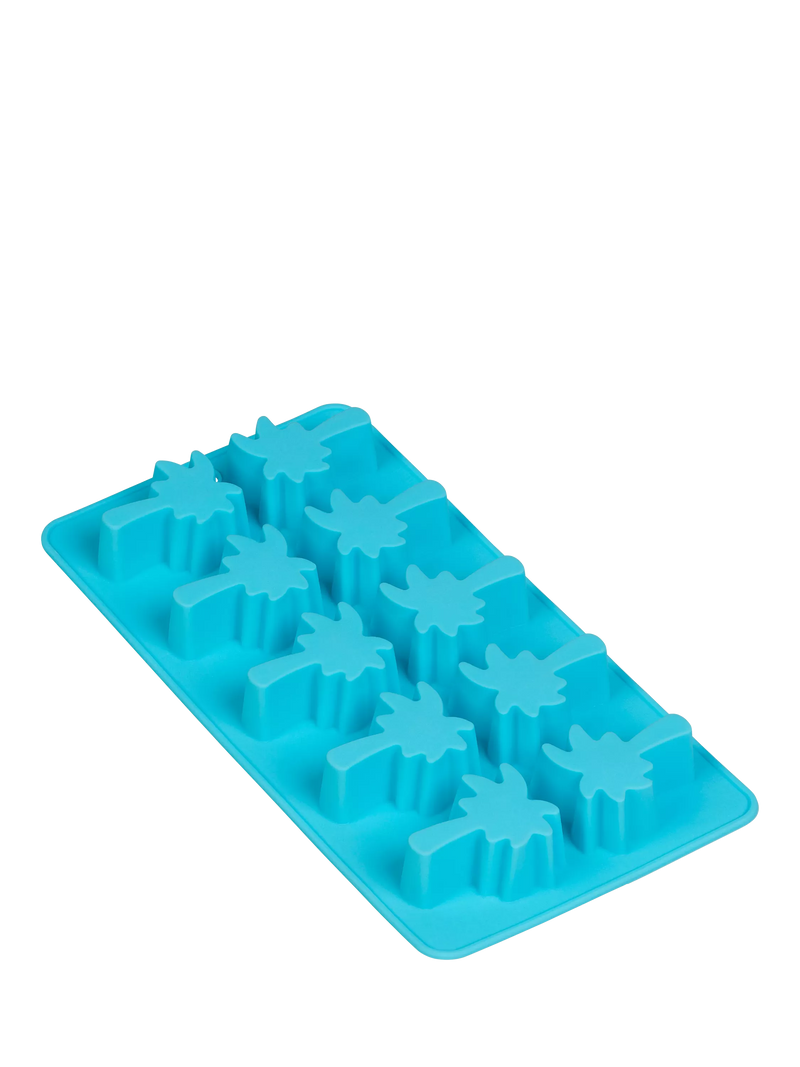 Tala palm tree silicone ice cube mould blue 10 cube, UK version
