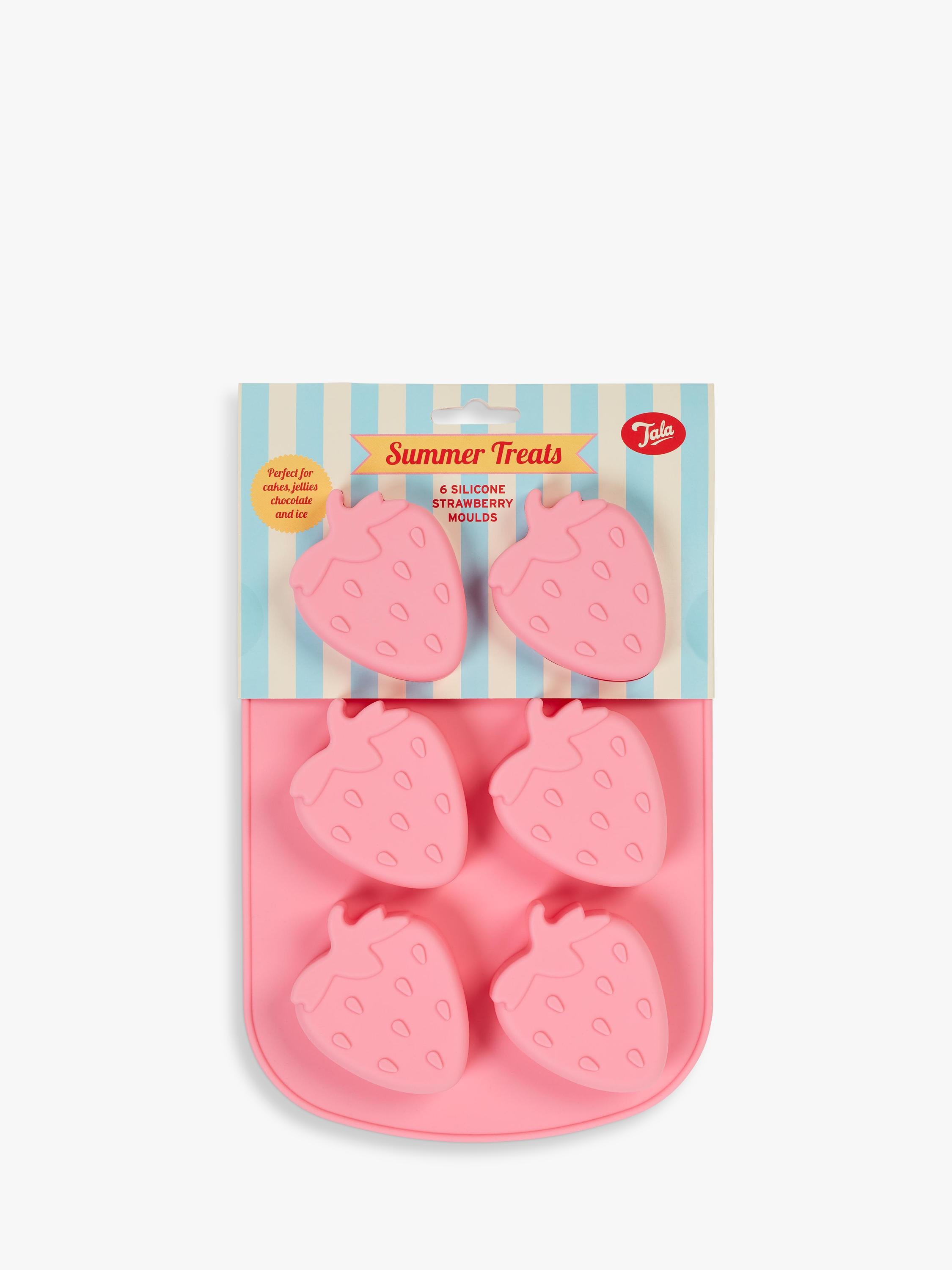 Tala strawberry silicone mould, pink (British brand)