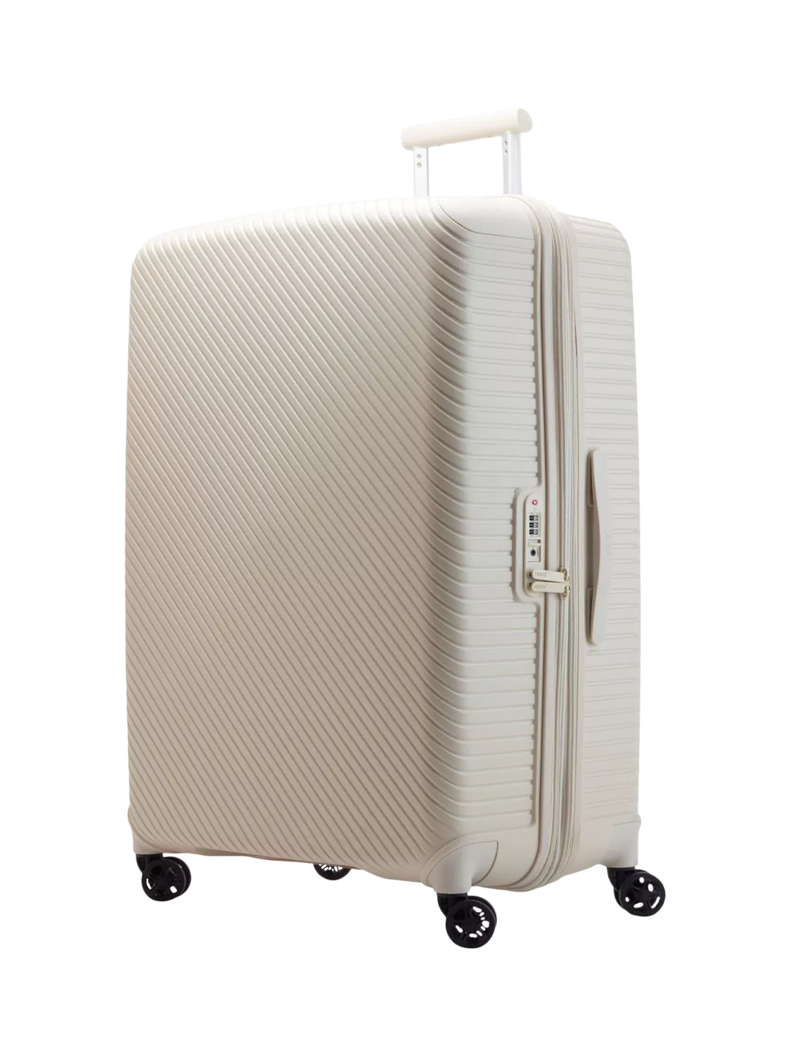 Nere Bondi 4-Wheel Spinner 80cm Expandable Large Suitcase, 140/156L, Cloud