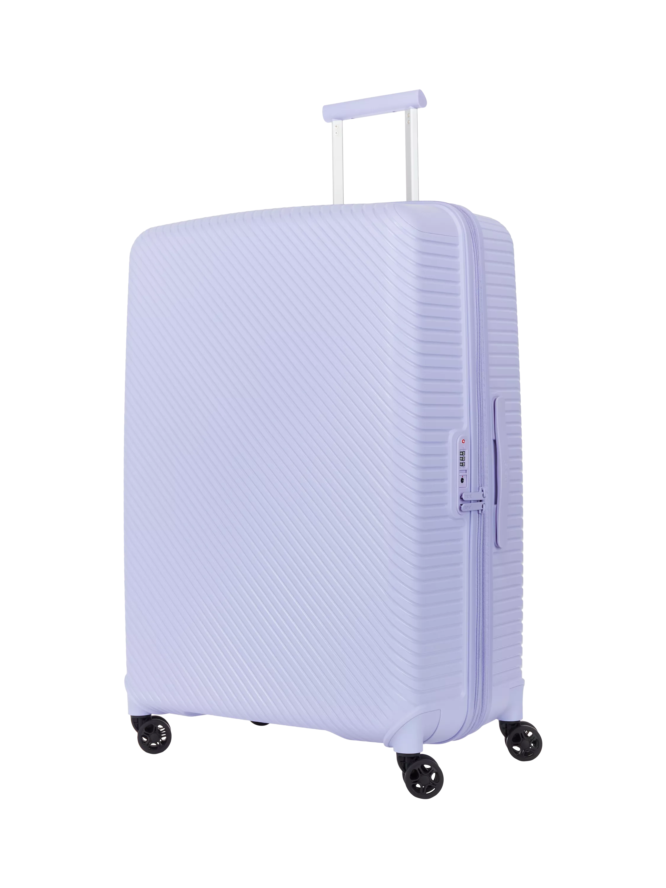 Nere Bondi 4-Wheel Spinner 80cm Expandable Large Suitcase, 140/156L, Lilac