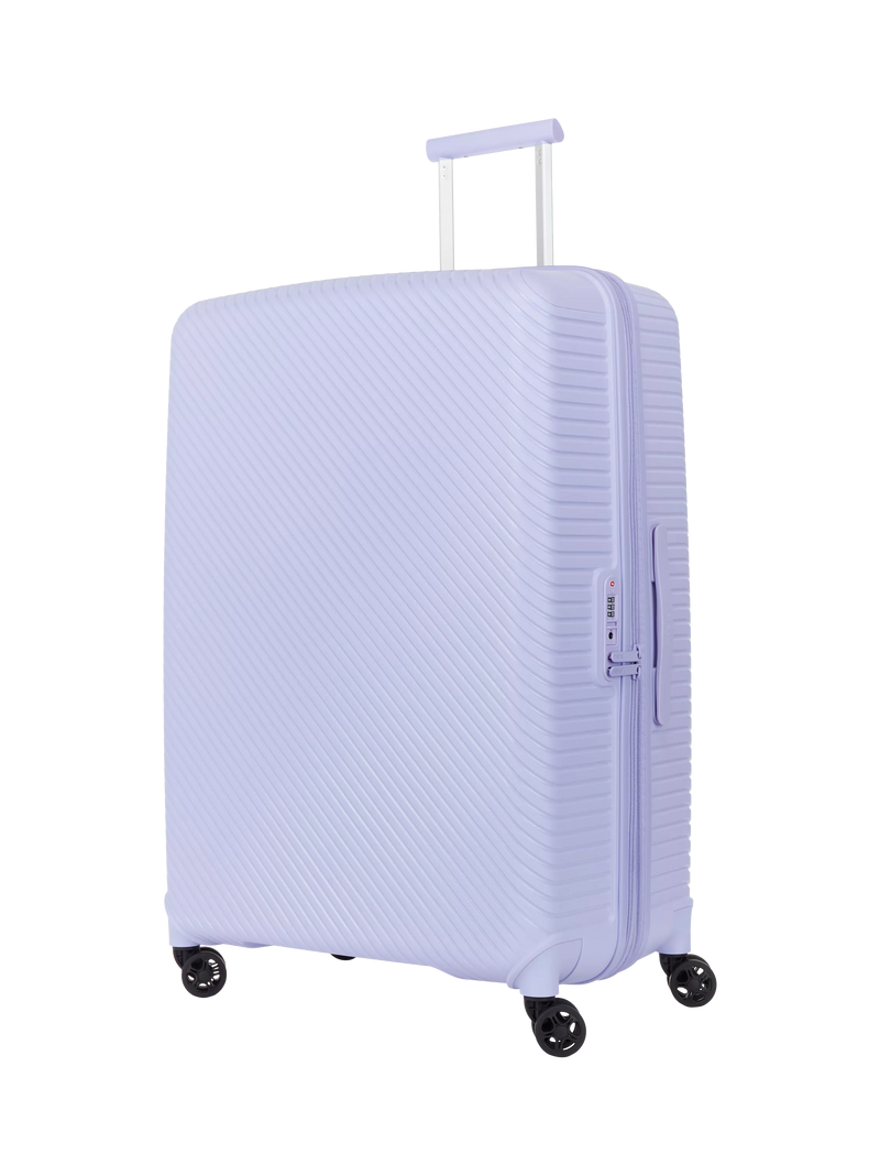 Nere Bondi 4-Wheel Spinner 80cm Expandable Large Suitcase, 140/156L, Lilac