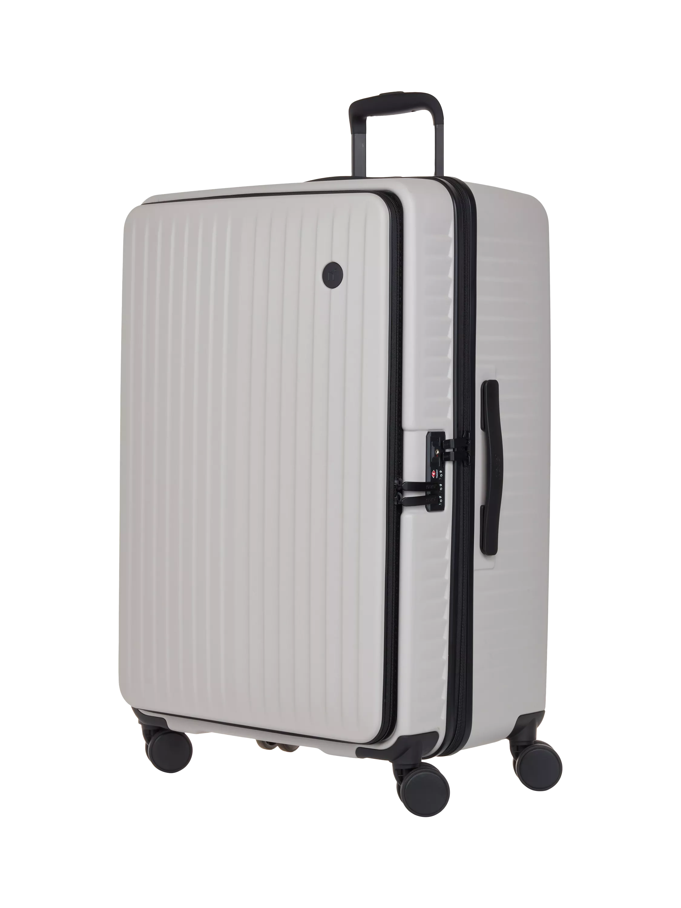 Nere Venture Dual Open 4-Wheel Spinner 76cm Large Suitcase, 98L, Taupe