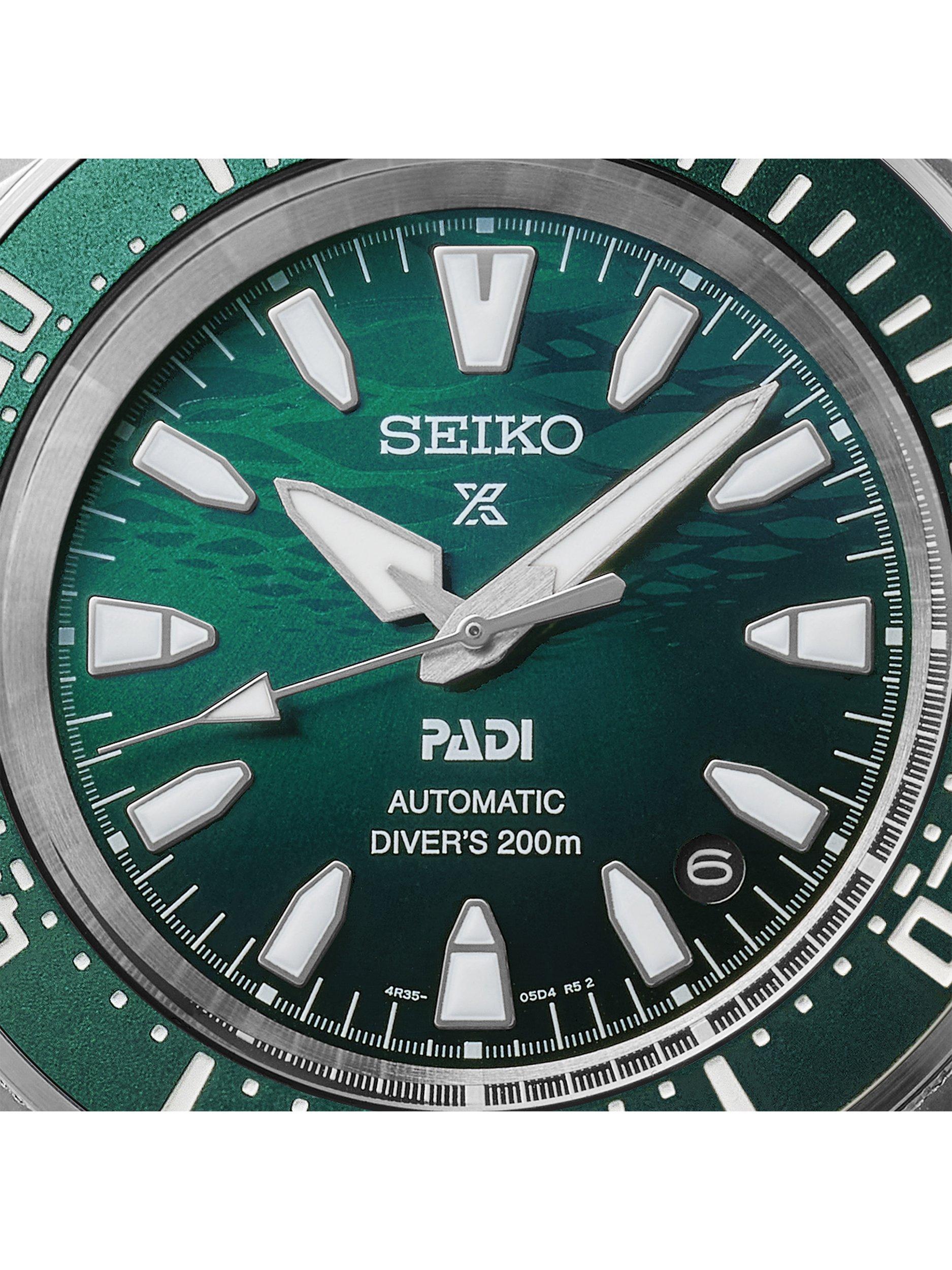 Seiko Prospex PADI diver's watch SRPL53K1 green dial, UK version