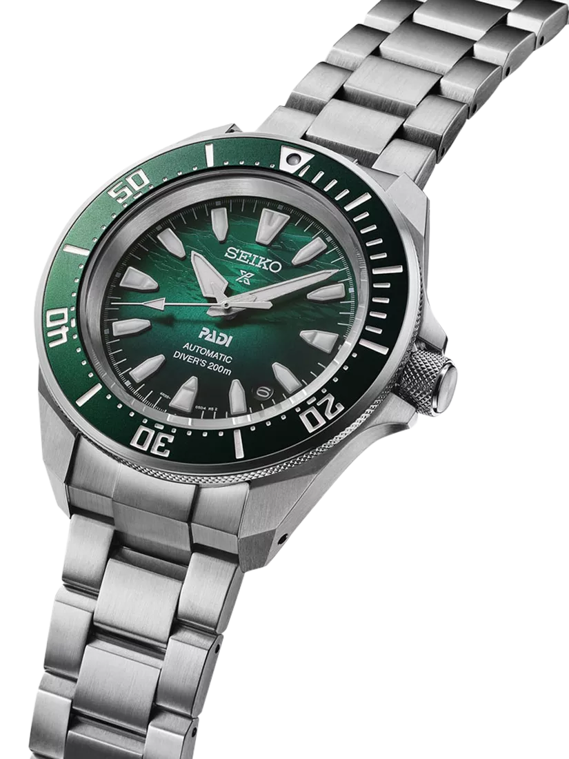 Seiko Prospex PADI diver's watch SRPL53K1 green dial, UK version