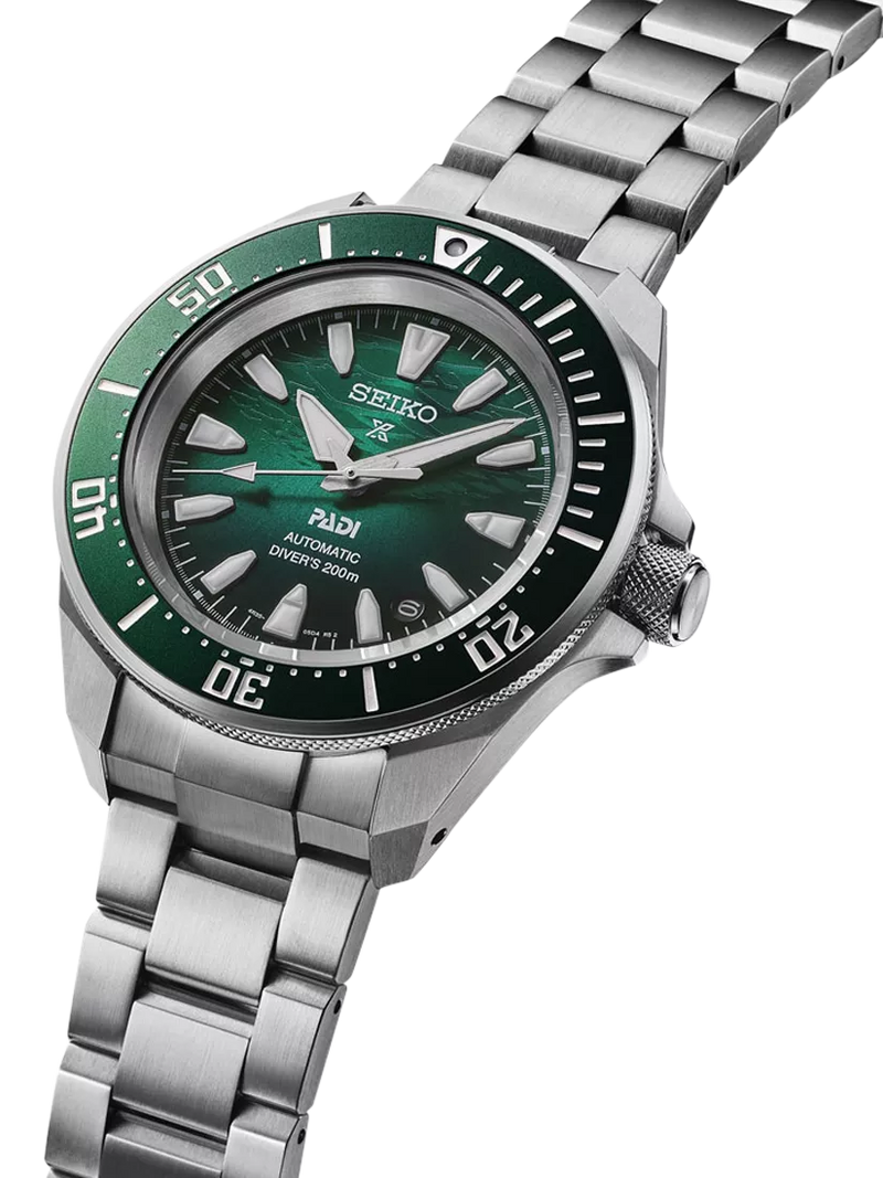 Seiko Prospex PADI diver's watch SRPL53K1 green dial, UK version