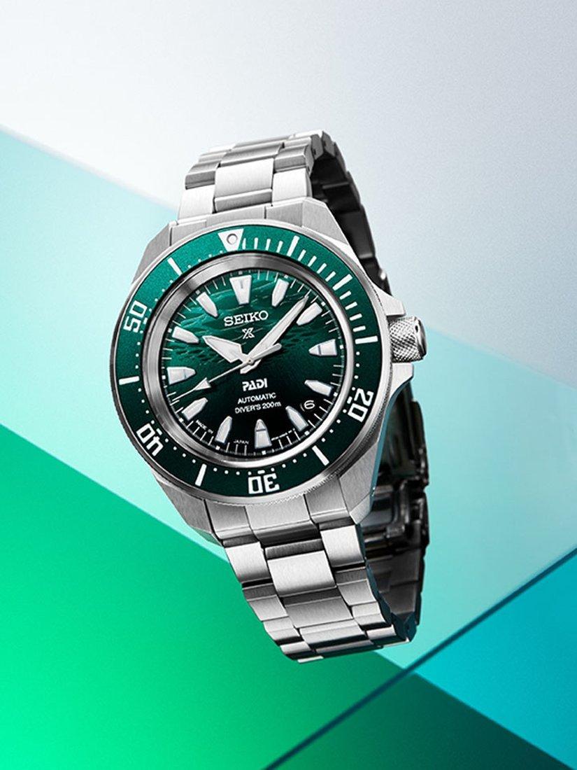 Seiko Prospex PADI diver's watch SRPL53K1 green dial, UK version