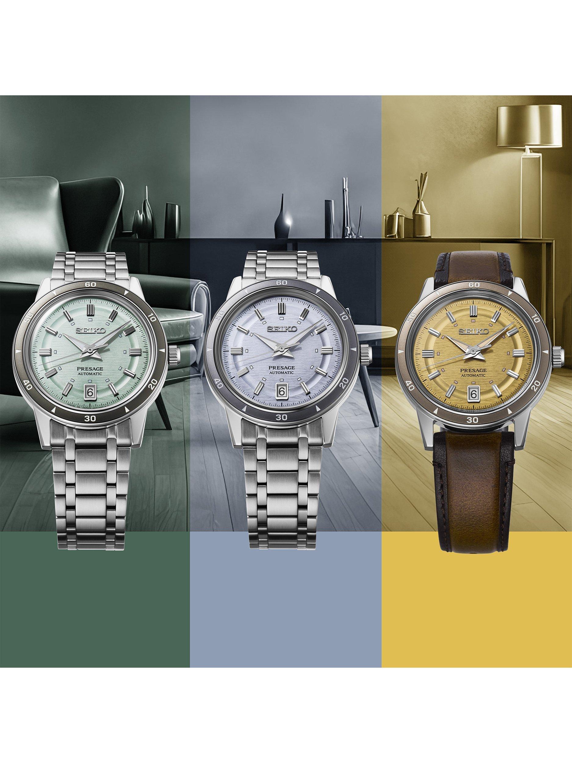 Seiko automatic golden yellow dial watch, imported from the UK