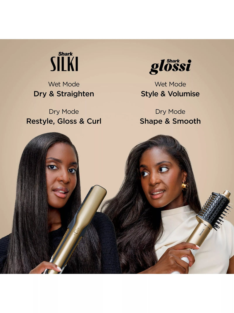 Shark Glam Multi Styler French Gold, imported from the UK