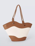John Lewis Isla East West tote bag tan and canvas (British brand)
