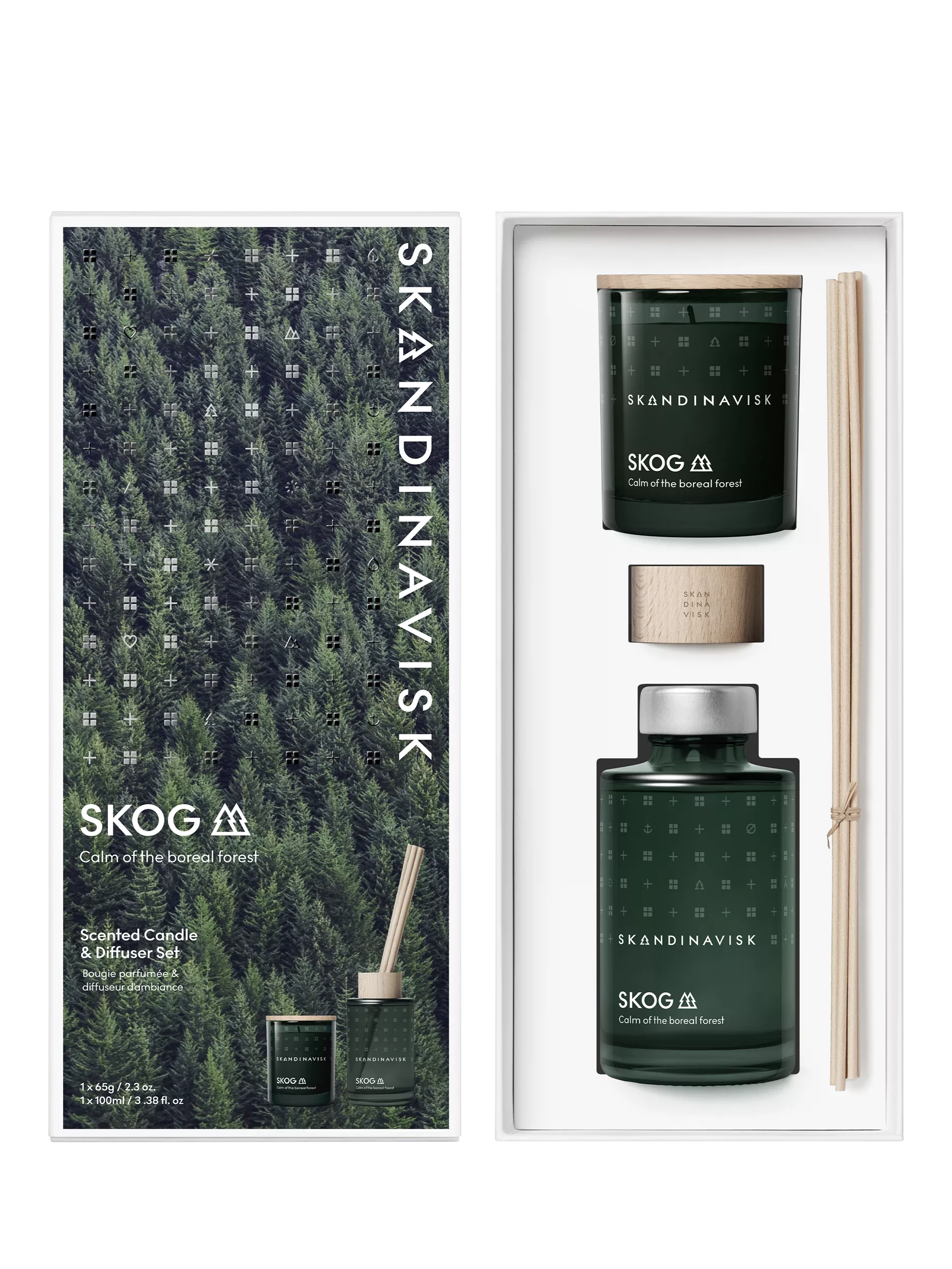 Skandinavisk Skog candle and diffuser set, UK version