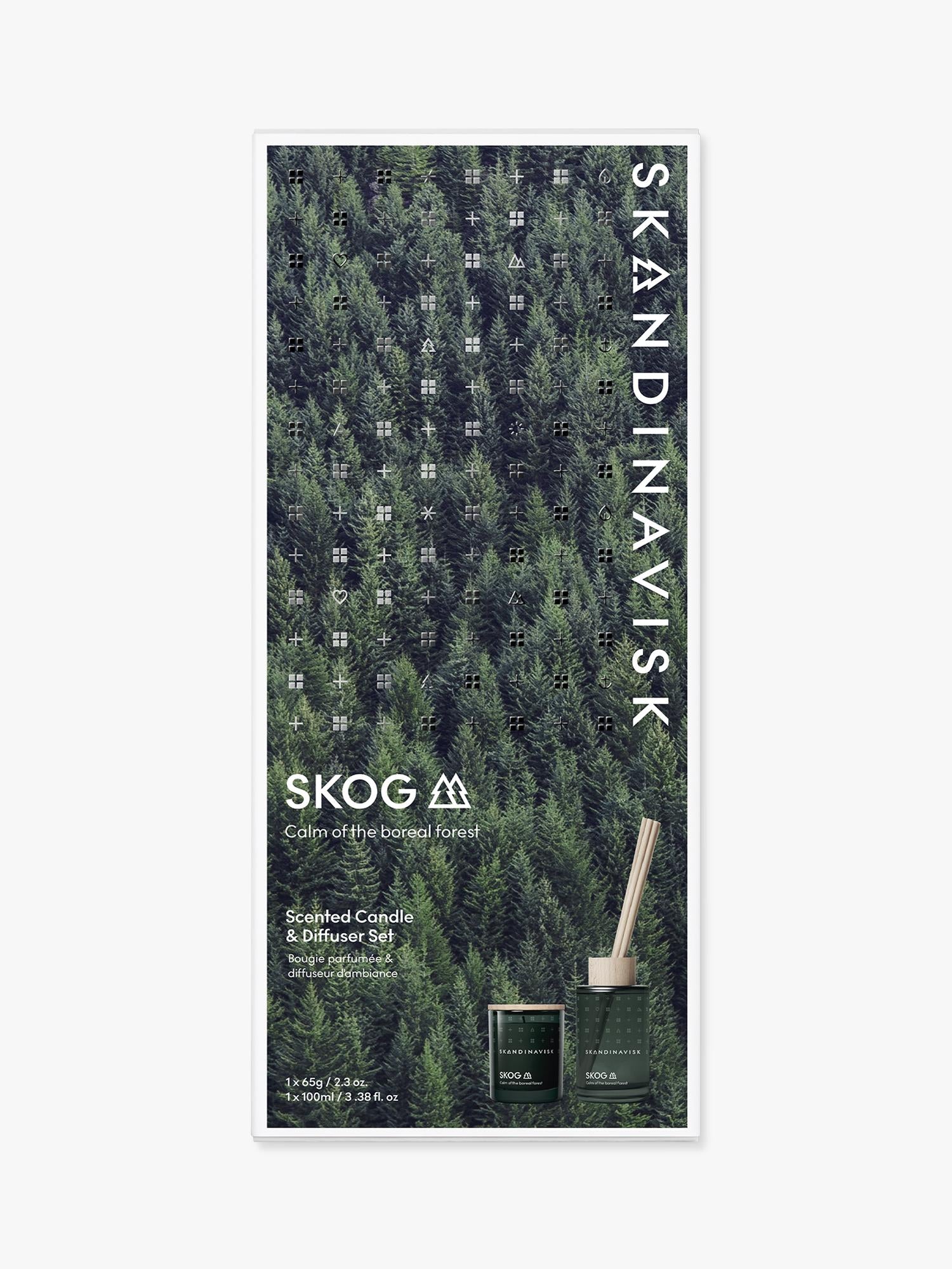Skandinavisk Skog candle and diffuser set, UK version