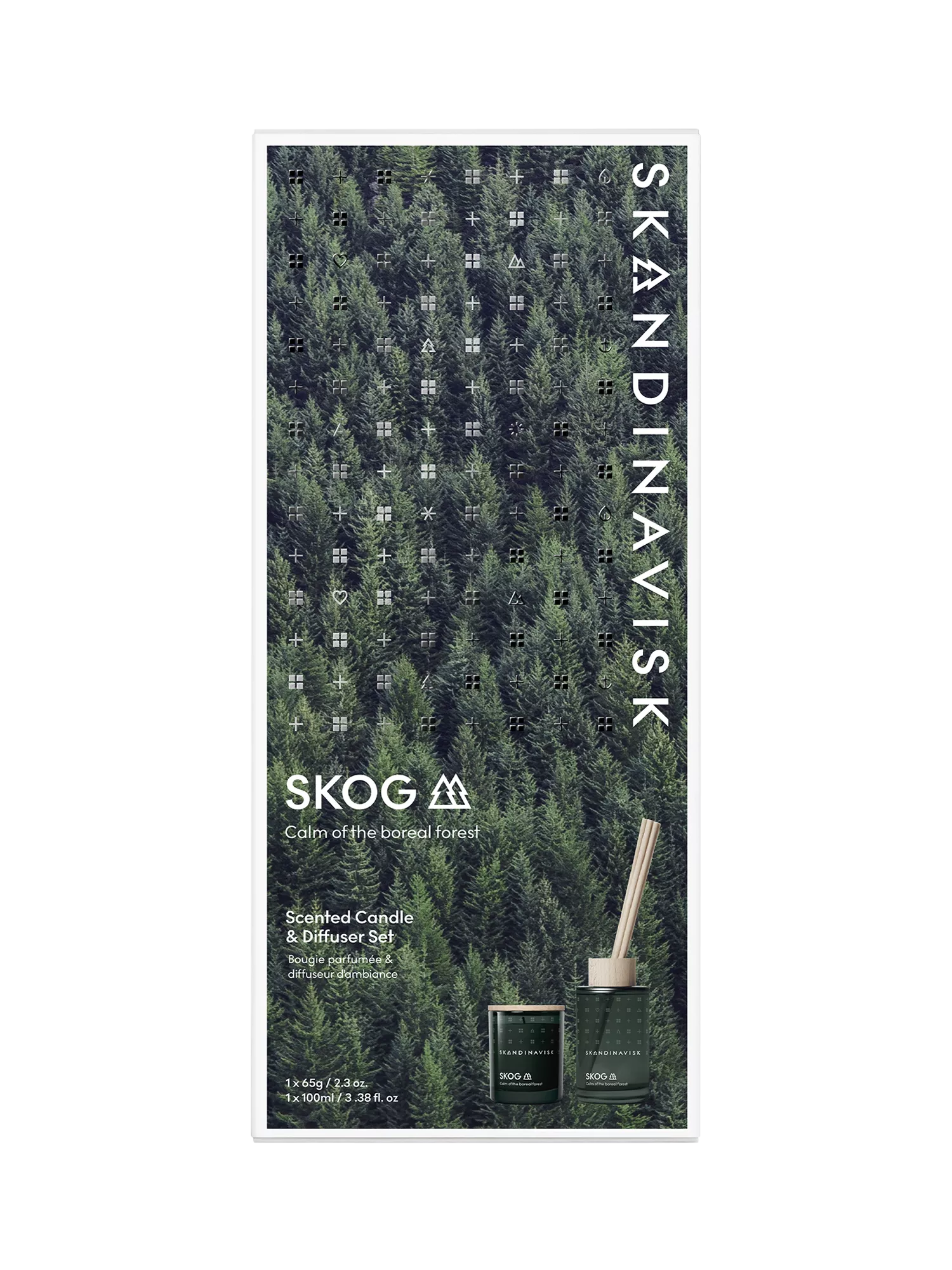 Skandinavisk Skog candle and diffuser set, UK version