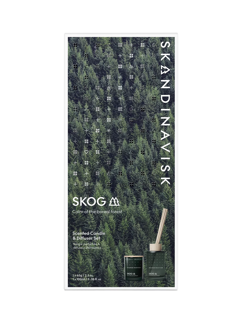 Skandinavisk Skog candle and diffuser set, UK version