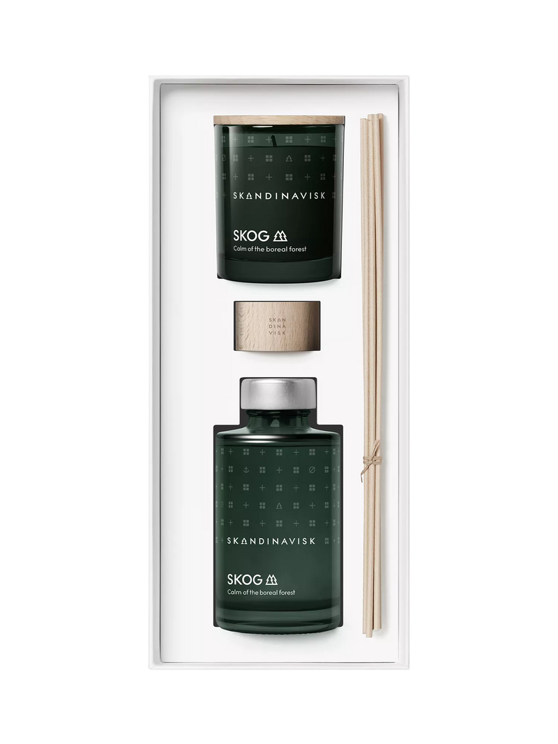Skandinavisk Skog candle and diffuser set, UK version