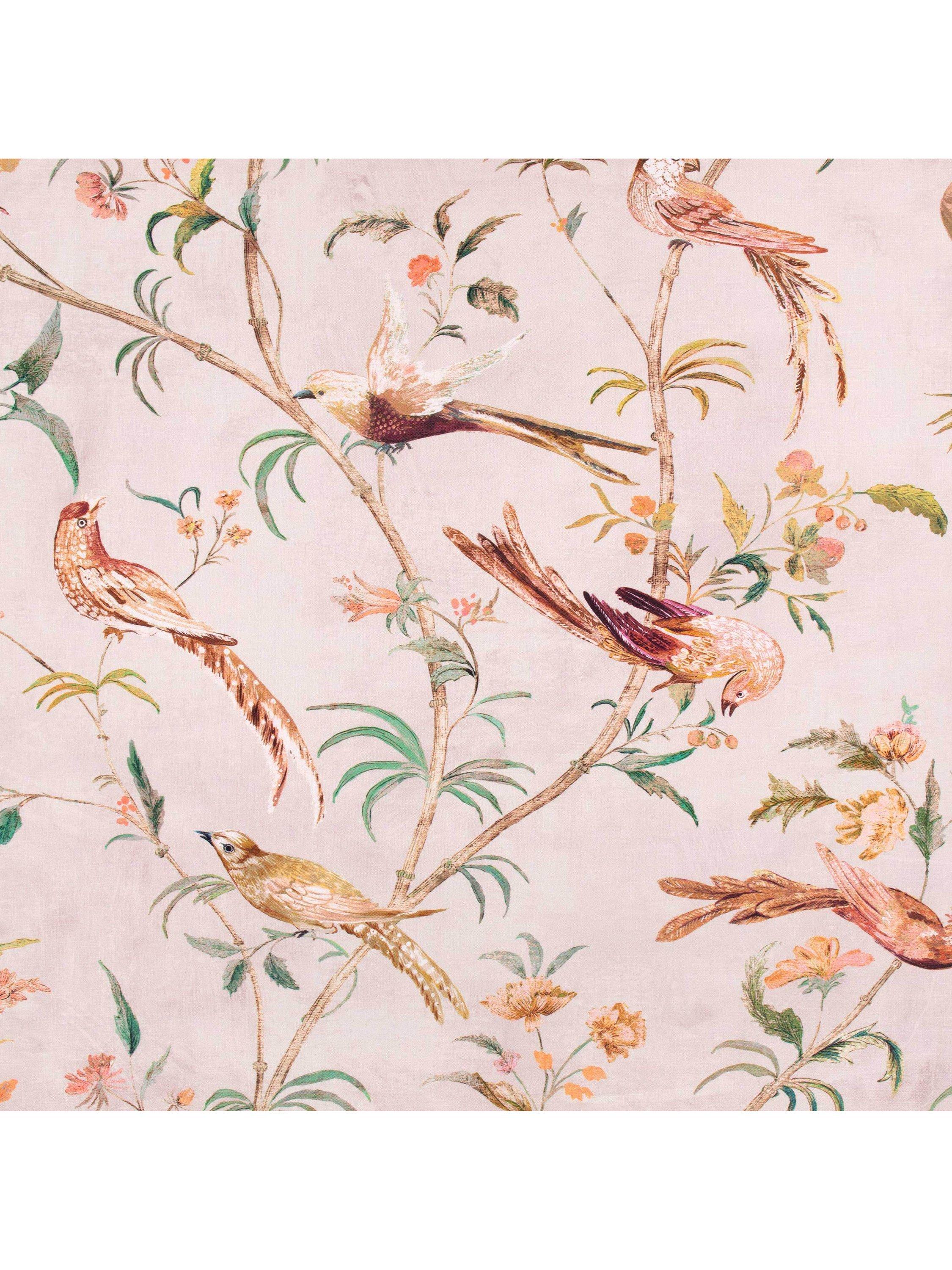 Romo Pluma printed furnishing fabric, linen blend, imported from the UK