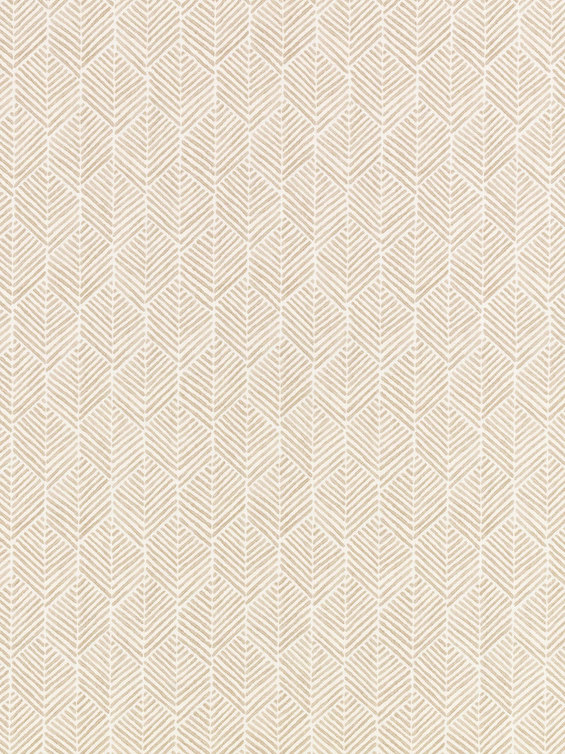 Romo Remi Furnishing Fabric geometric leaf print on cotton-linen - British product