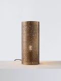 John Lewis etched table lamp antique brass, imported from the UK