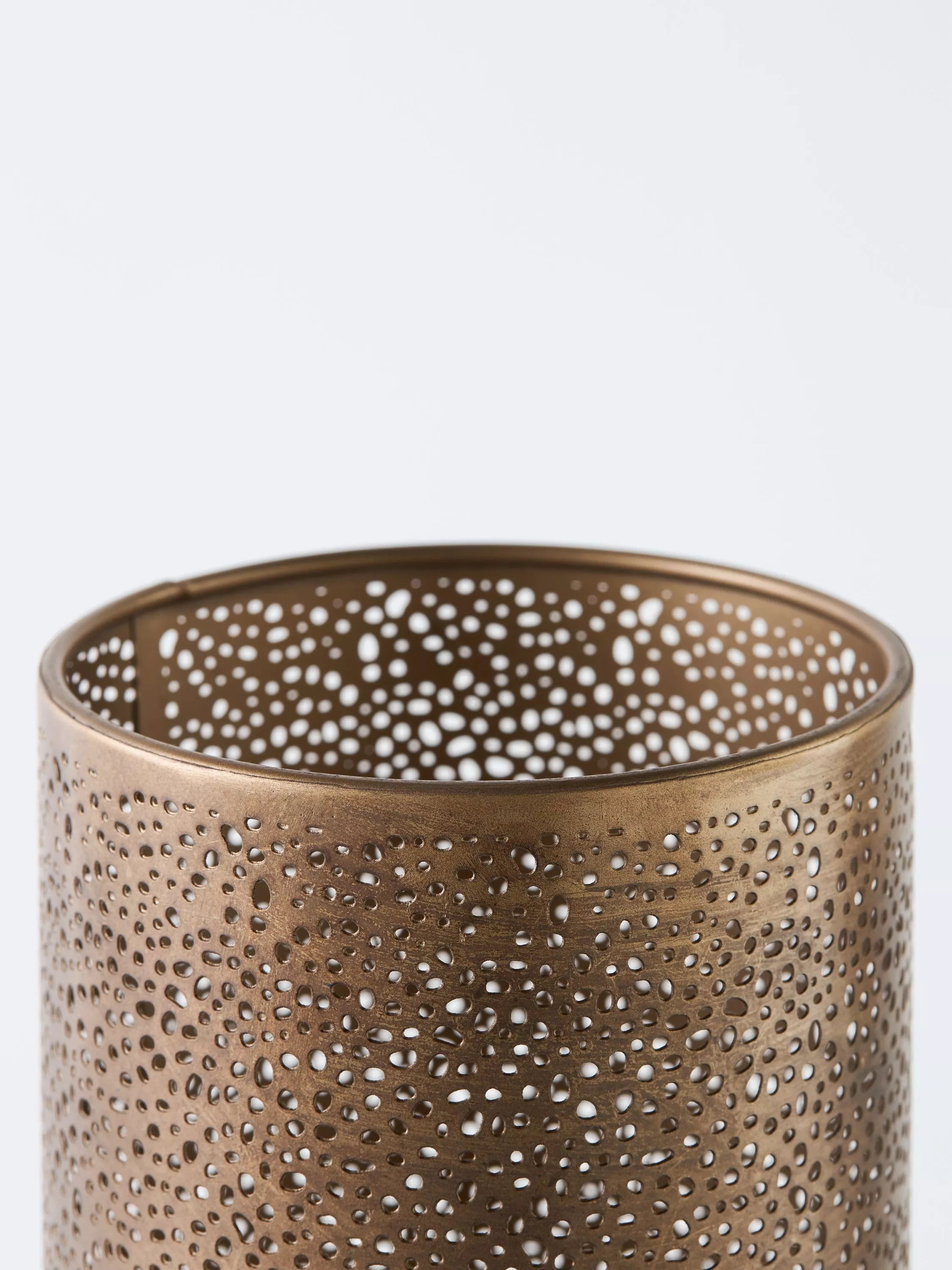 John Lewis etched table lamp antique brass, imported from the UK