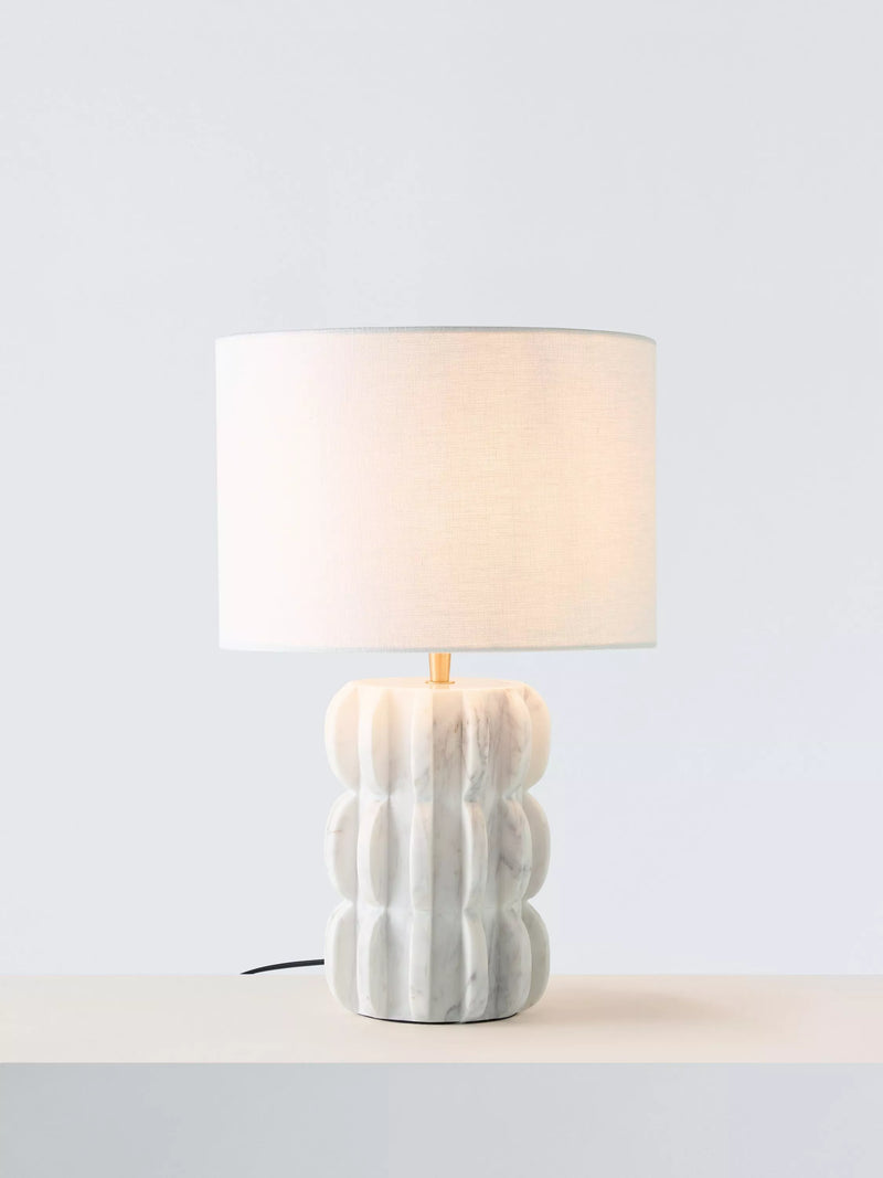 John Lewis marble scallop table lamp 46x30cm, UK version