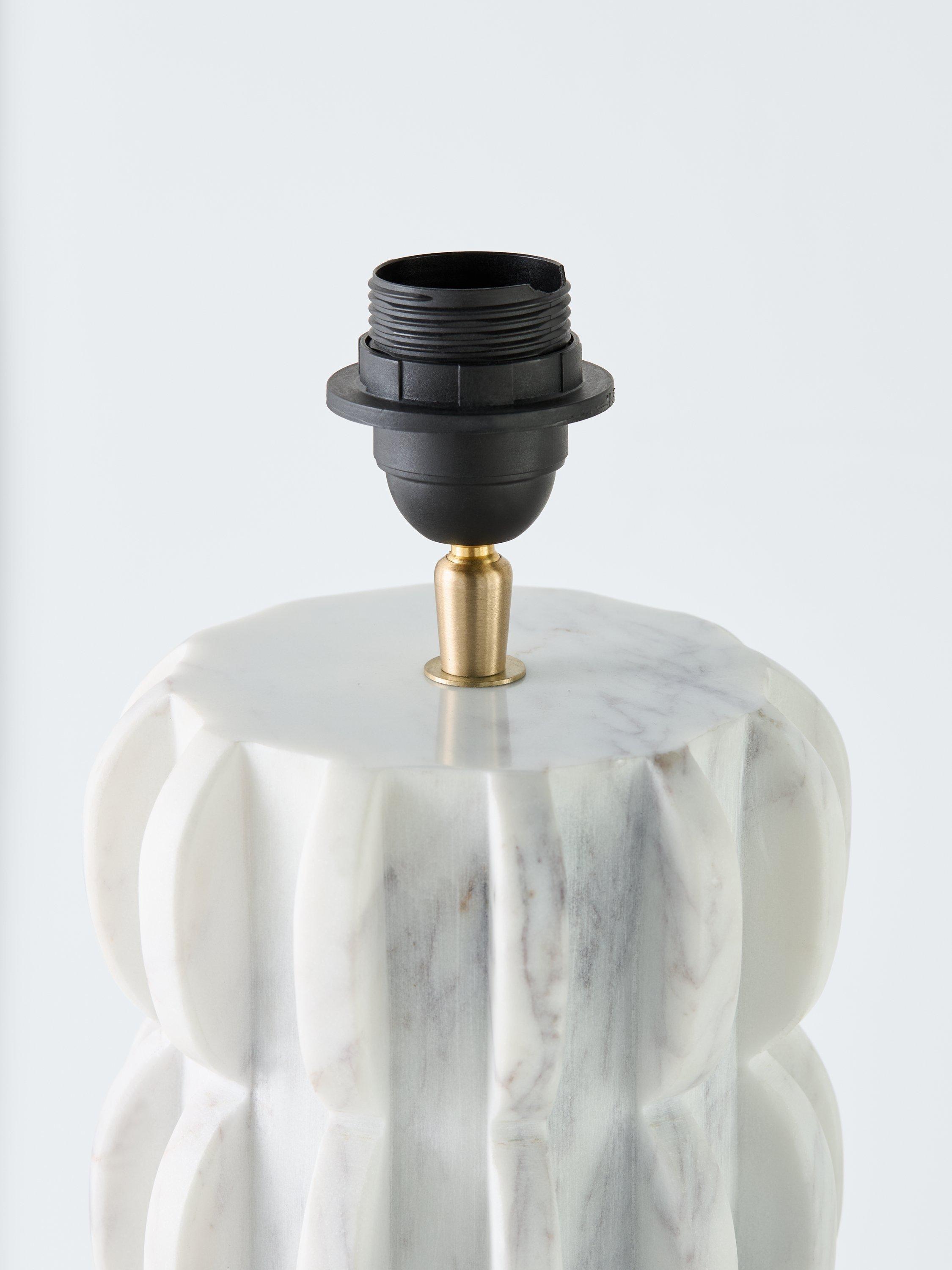 John Lewis marble scallop table lamp 46x30cm, UK version