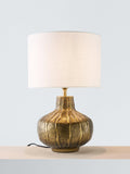 John Lewis pumpkin metal lamp base brass finish, imported from the UK