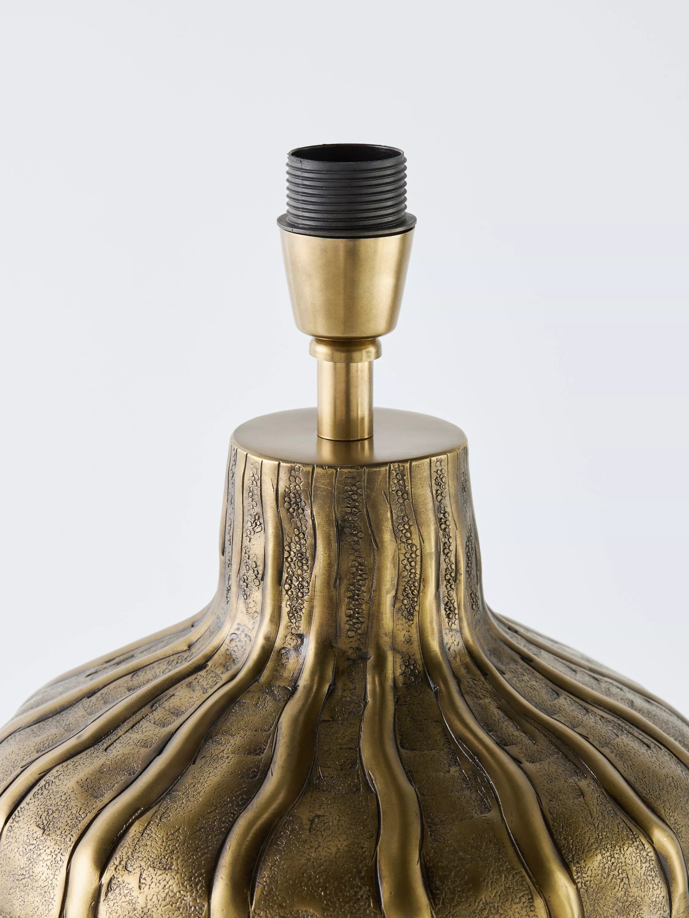 John Lewis pumpkin metal lamp base brass finish, imported from the UK