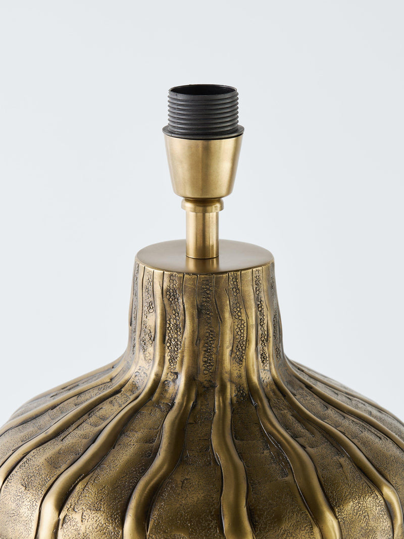 John Lewis pumpkin metal lamp base brass finish, imported from the UK