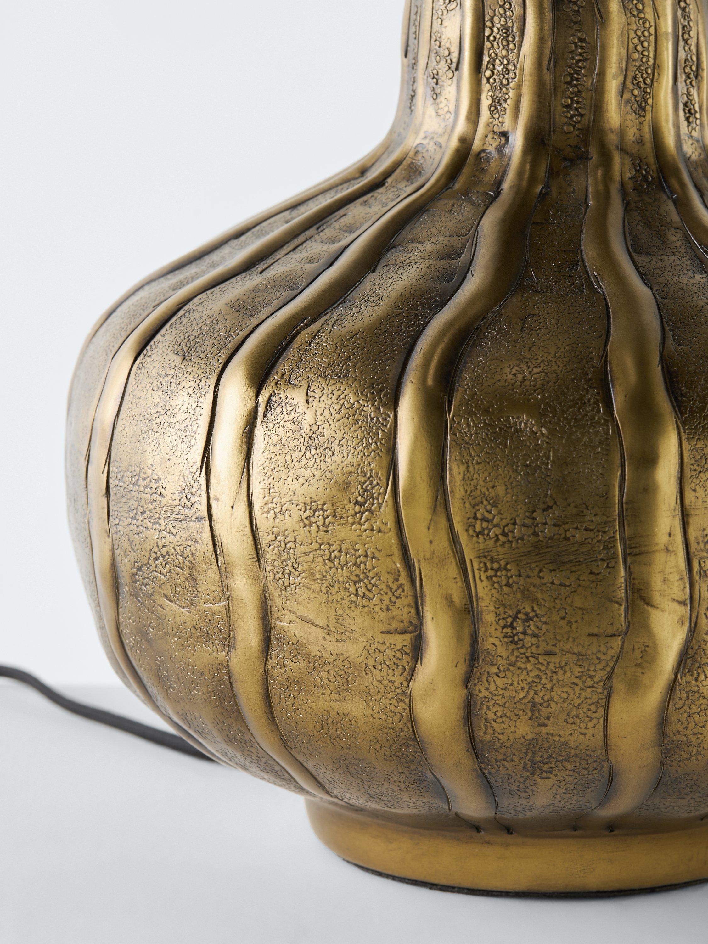 John Lewis pumpkin metal lamp base brass finish, imported from the UK