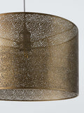 John Lewis etched drum lampshade antique brass 40cm, imported from the UK