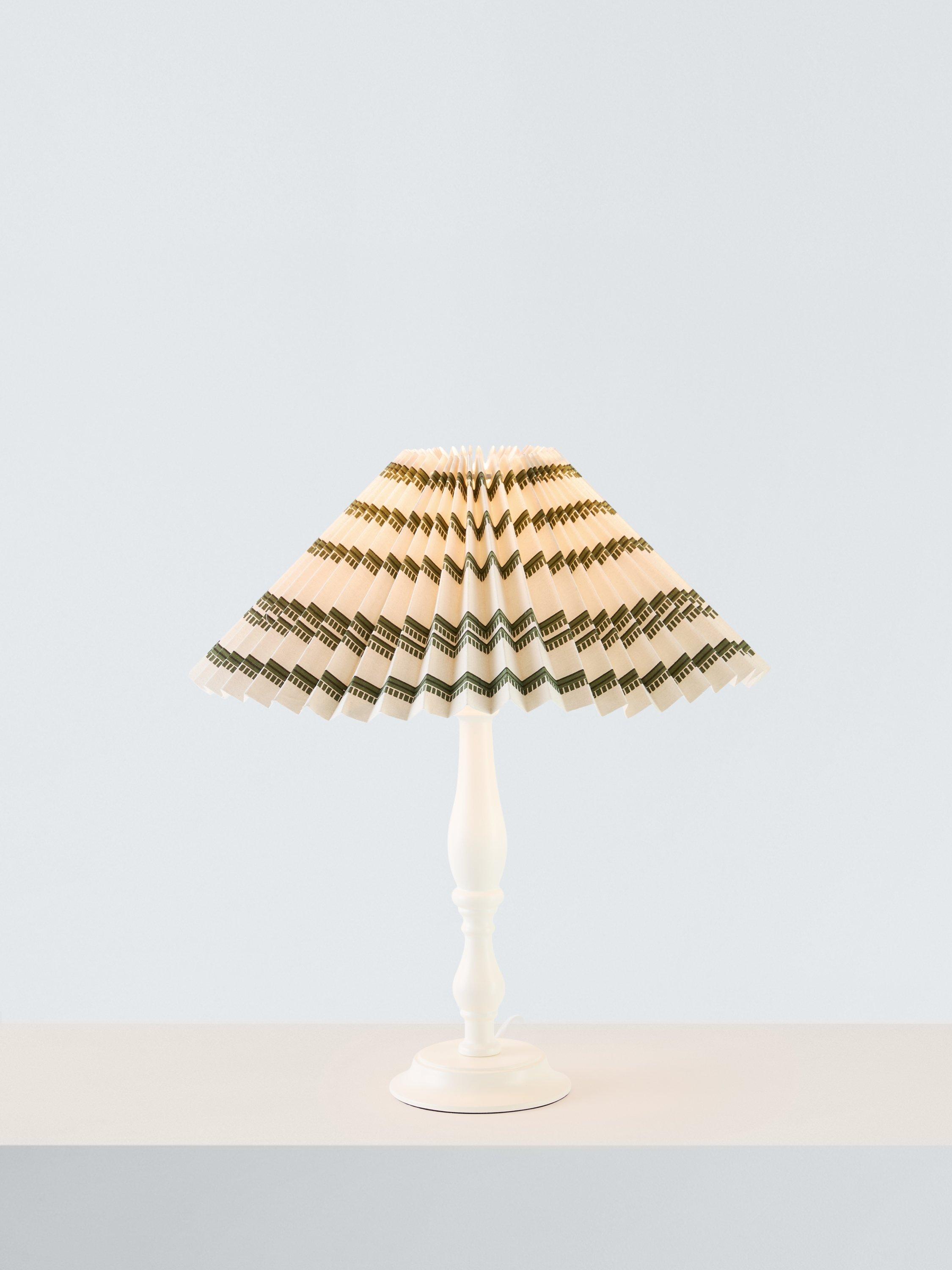 John Lewis pleat stripe lampshade 40cm - British brand