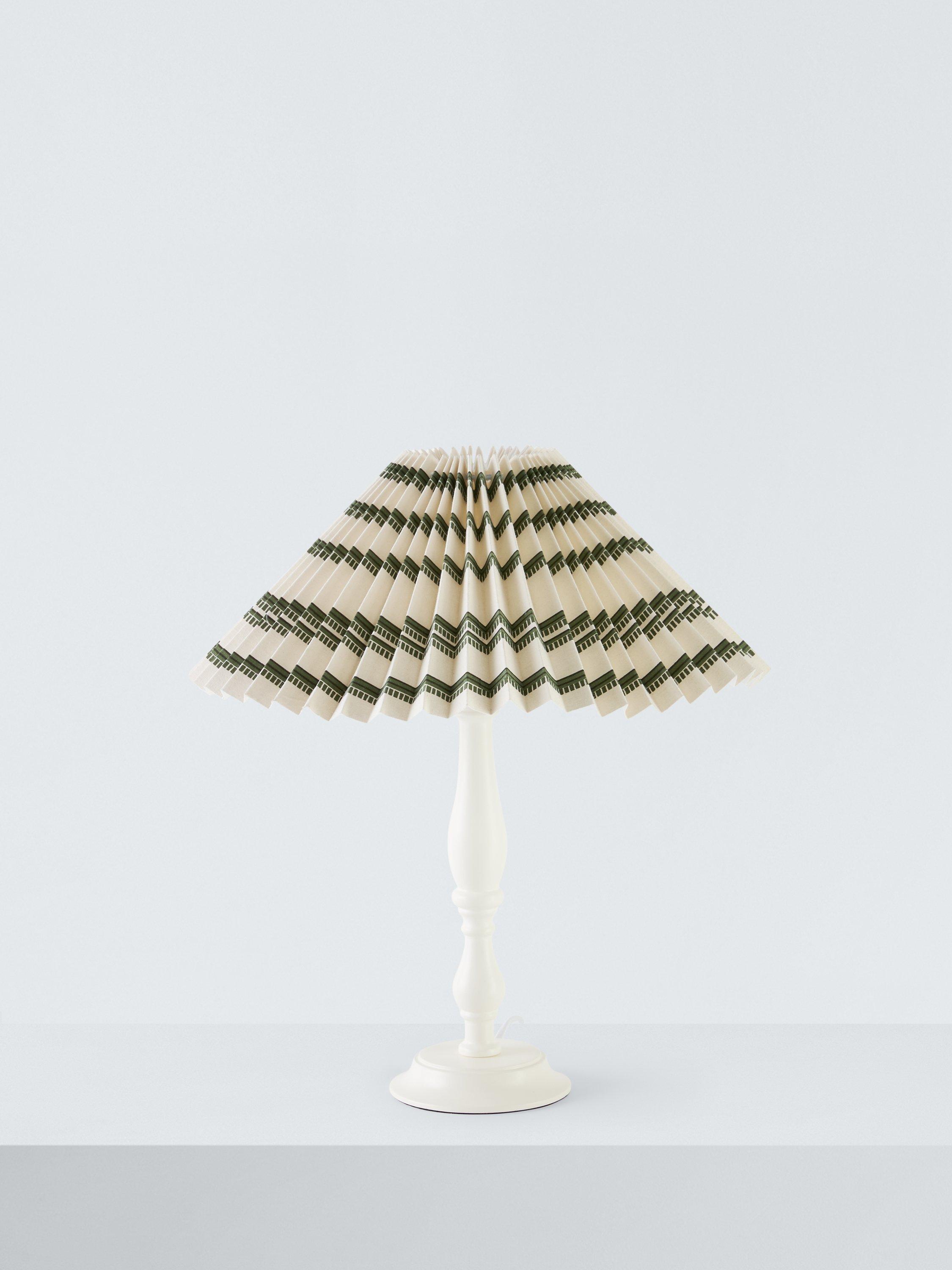 John Lewis pleat stripe lampshade 40cm - British brand