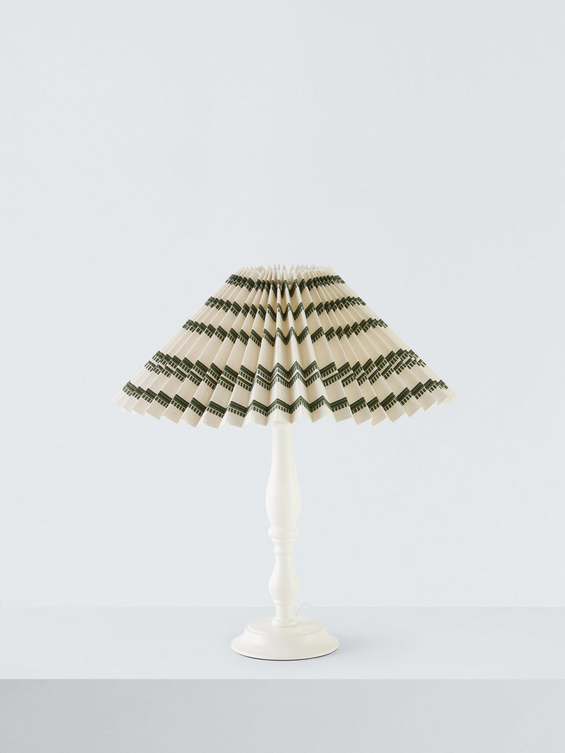 John Lewis pleat stripe lampshade 40cm - British brand